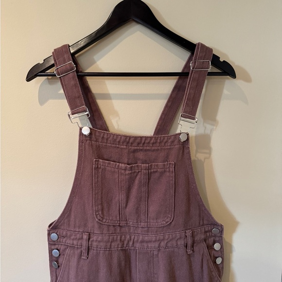 Purple wide leg coveralls overalls size small - Picture 2 of 5